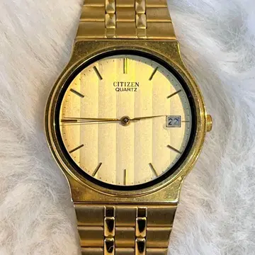 CITIZEN 쿼츠 골드 시계 6110-S12331