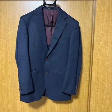 수트 상하의 세트 (팬츠 2개) 네이비 울