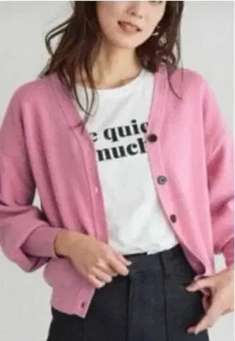 핑크 가디건 가을 옷