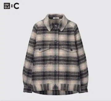 UNIQLO:C 유니클로 오버 사이즈 자켓 체크 무늬 자켓