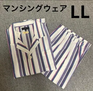 오버 사이즈, Munsingwear 먼싱웨어 얇은 소재 파자마 긴팔 LL