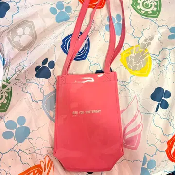 SEE YOU YESTERDAY 핑크 토트백 백 에나멜