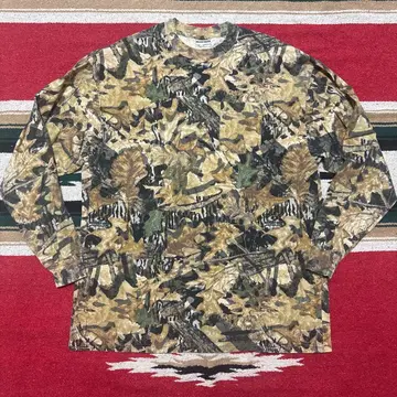 90s 00s XXL JERZEES 아웃도어 카모 패턴 긴팔 티셔츠