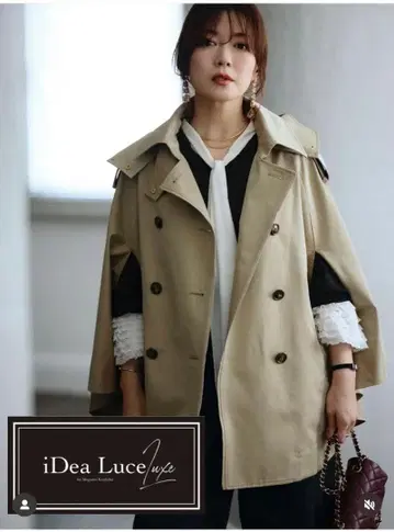 인기 이데아 루체 luxe 망토 트렌치코트 IDEA Luce