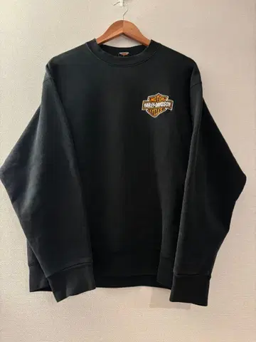 USA 할리데이비슨 블랙 맨투맨 사이즈 L