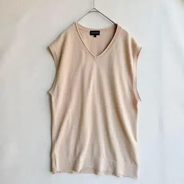 루이샤브론 남성용 썸머 니트 베스트 L 베이지 카키