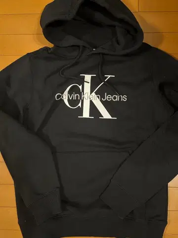 새상품 Calvin Klein Jeans 블랙 후드티 L