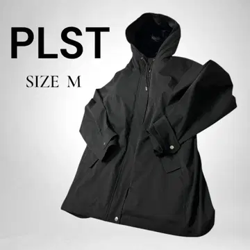 컨디션 최상 PLST 플라스테 블랙 라이너 포함 후드티 코트