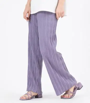 [ CHILLE ANAP ] 라벤더 플리츠 팬츠