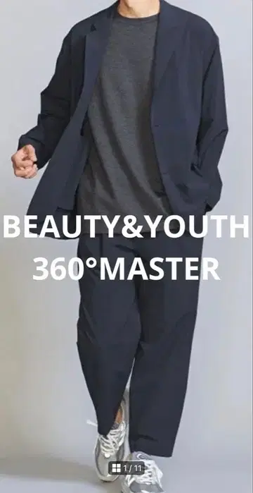 BEAUTY&YOUTH 360 MASTER 네이비 수트 L
