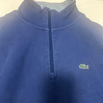 LACOSTE 네이비 하프 지퍼 트레이닝복 사이즈 6