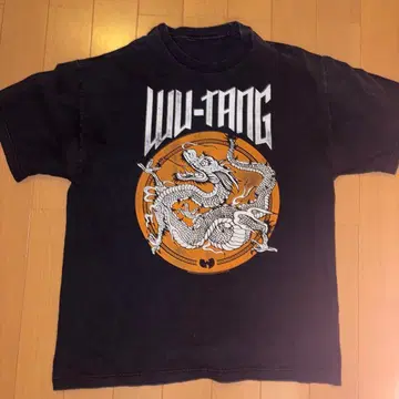 WU-TANG 드래곤 프린트 T셔츠