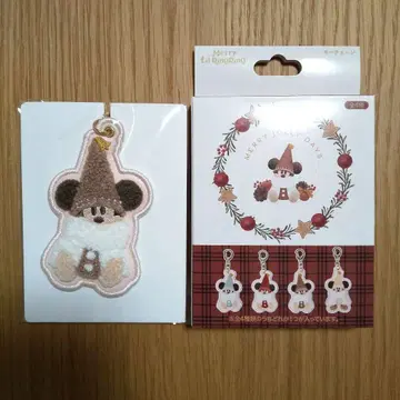 도쿄 디즈니 리조트 크리스마스 리루린린 키체인 브라운