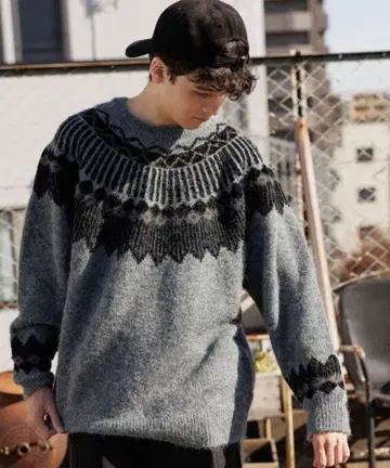 niko and - 노르딕 무늬 니트 풀오버