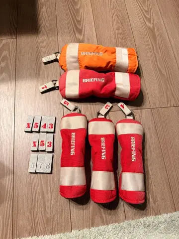 BRIEFING 골프헤드커버 하이브리드 3개 FW 2개