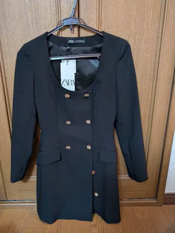 블랙 테일러드 자켓 더블 브레스트