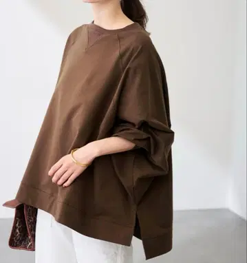 브라운 오버 사이즈 트레이닝복