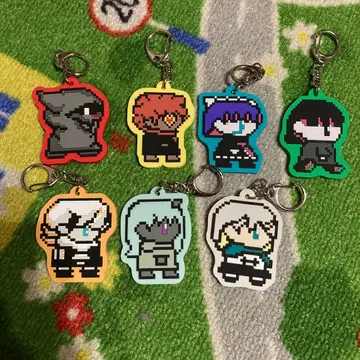 계속 한밤중이면 좋을 텐데. 러버 키링 7개 세트