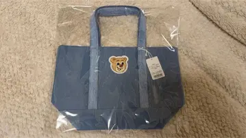 러브러리 바이 페이퍼 올드 테디 와펜 토트백 블루 S