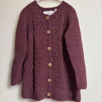 새상품급 뷔르데사봉 네팔제 핸드메이드 가디건