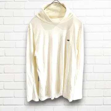 긴팔 T셔츠 화이트 무지 캐주얼 러프 심플 평상복 여성용