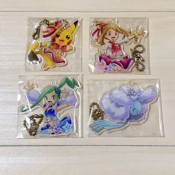 포켓몬 DOKI DOKI 콘테스트 라이브 아크릴 키링 2개 세트