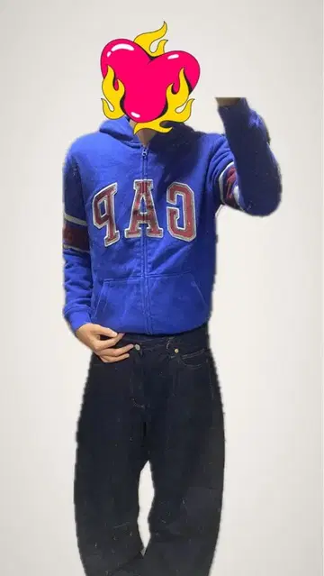 레어 레트로 gap 지퍼 후드티 y2k 크롭 스트릿