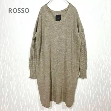 (로쏘 / 어반 리서치) 울 알파카 혼방 니트 원피스 F 사이즈