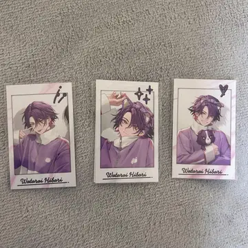 니지산지 VOLTACTION 완냐쿠숀 와타라이 히바리 폴라로이드 카드