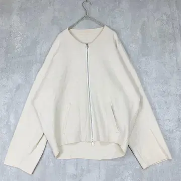 VACANCY  니트 블루종 베이지 지퍼 가디건 겨울