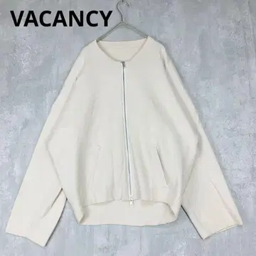 VACANCY  니트 블루종 베이지 지퍼 가디건 겨울