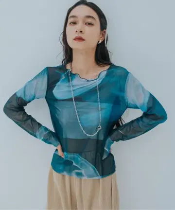 Sheer Top'EARTH'/시아토프 sahara 사하라