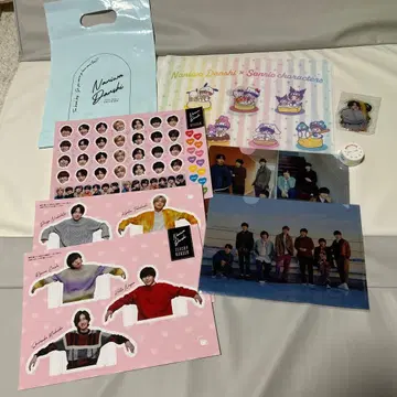 나니와단시 달력 특전 스티커, 클리어 스탠드, 파일 세트