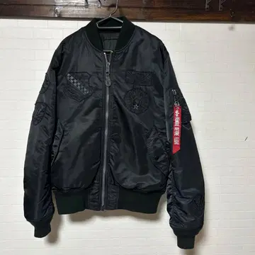 알파 MA-1 플라이트 자켓, 와펜 부착! ( L )