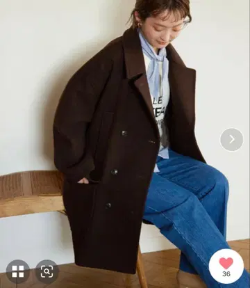 SLOBE IENA 멜톤 빅 P 코트