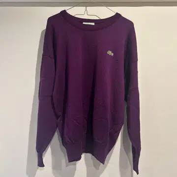 Lacoste 퍼플 크루넥 맨투맨