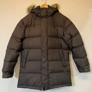 올드 유니클로 다운 코트 M 다크 그레이 자켓 Y2K 구 택