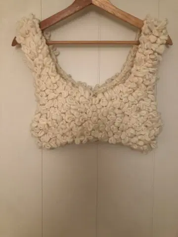 새상품 안느크 Loop Knit Vest