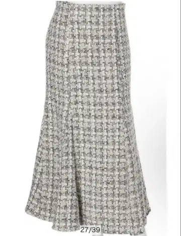 Mystrada 마이 스트라다 트위드 머메이드 스커트 롱 기장 36 S