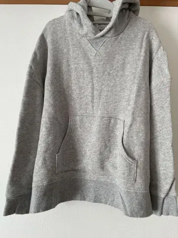 그레이 후드 부착 후드티