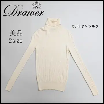 47240년 Drawer 니트 하이넥 캐시미어