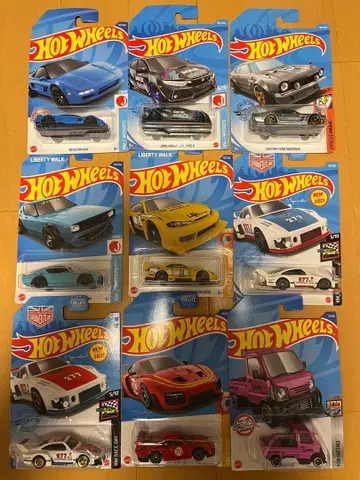 핫휠 미니카 9대 세트