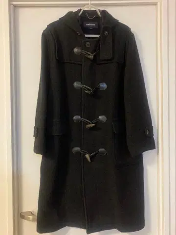 NEW YORKER 남성용 더플 코트 블랙