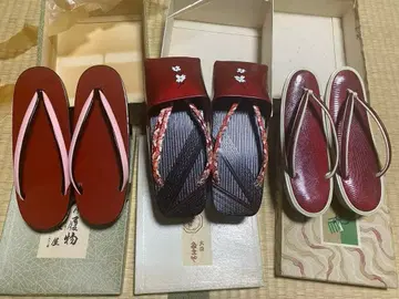 미사용 오와리야 오아츠라이 일본 의류용 조리 비옷용 일본 나막신 세트