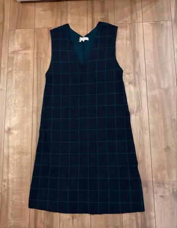 쿠미쿄쿠 네이비 겨울 원피스 니트