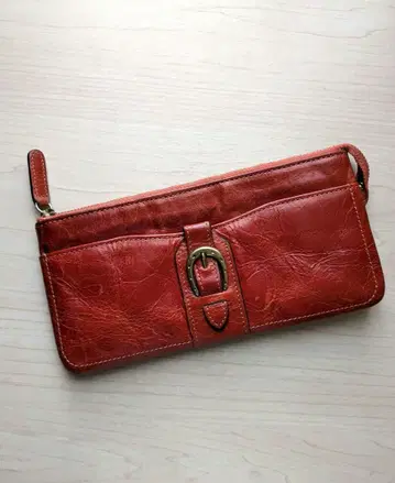 다코타 가죽 장지갑 지퍼