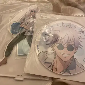 주술회전 고죠 사토루 아크릴 코스터 수영장 청소 아크릴 스탠드