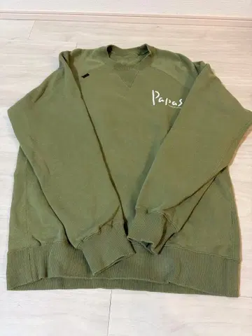 Papas 올리브 그린 맨투맨