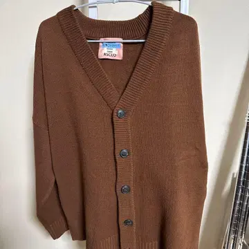 ASCLO 브라운 니트 가디건