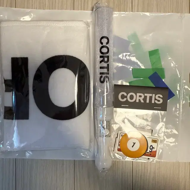 코르티스 릴리즈 파티 역조공 슬로건 타올 스티커 응원봉 미개봉